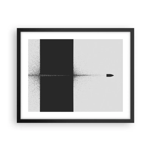 Póster en marco negro - Directa al objetivo - 50x40 cm