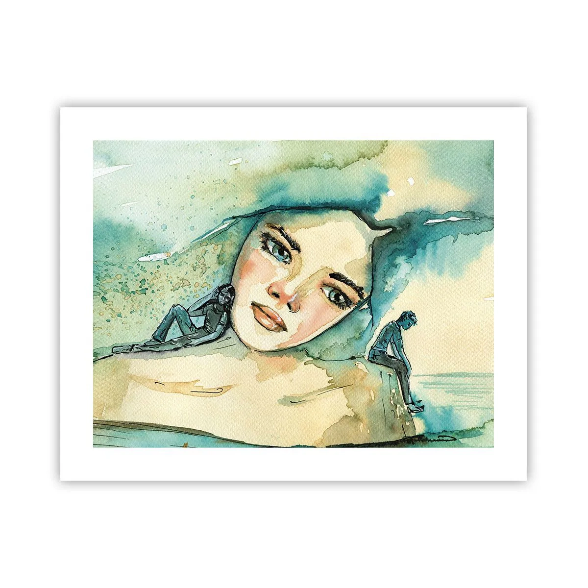 Póster - ¿Soy azul? - 50x40 cm