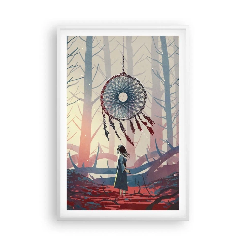 Póster en marco blanco - El ritual secreto de la felicidad - 61x91 cm