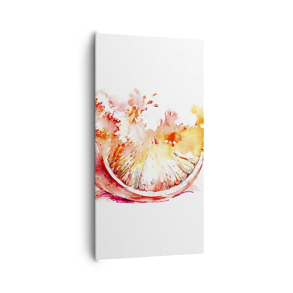 Cuadro sobre lienzo - Impresión de Imagen - Jugoso refresco - 65x120 cm