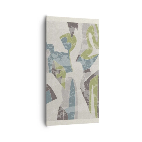 Cuadro sobre lienzo - Impresión de Imagen - Composición tras vidriera - 65x120 cm