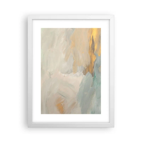 Póster en marco blanco - Abstracción - una tierra de dulzura - 30x40 cm