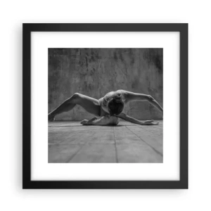 Póster en marco negro - Simetría encontrada - 30x30 cm