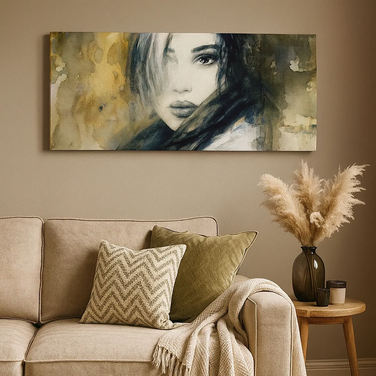 Cuadro sobre lienzo - Impresión de Imagen - Inocente y sensual - 30x30 cm