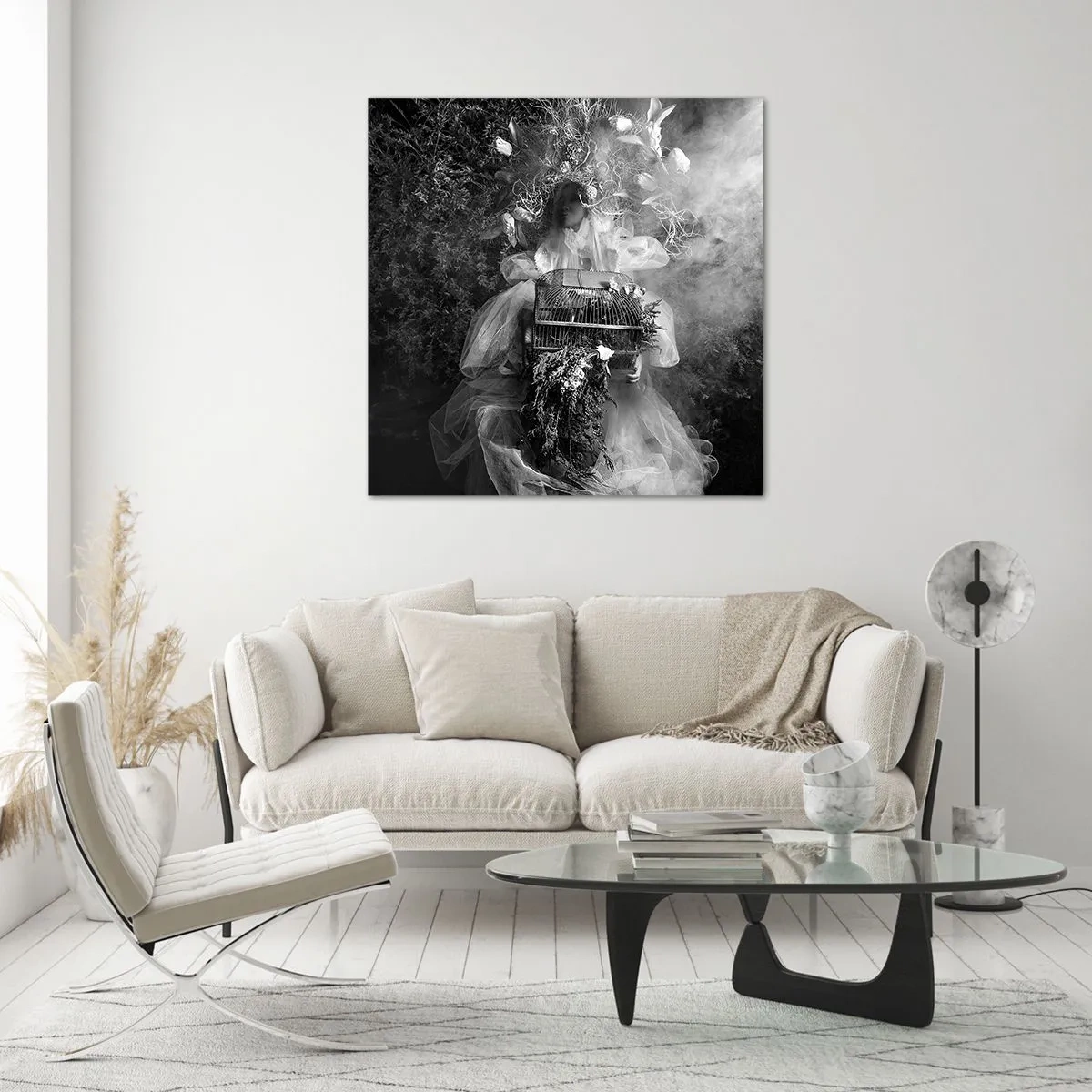 Cuadro sobre vidrio - Impresiones sobre Vidrio - La madre misma - La naturaleza - 70x70 cm