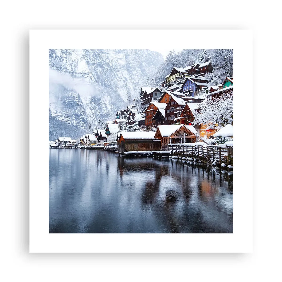 Póster - En un decorado de invierno - 40x40 cm