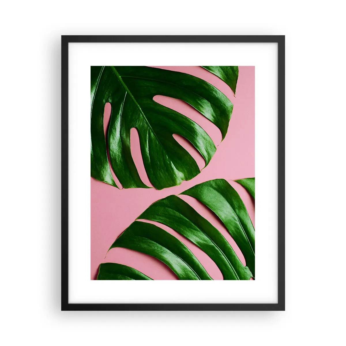 Póster en marco negro - Cita con el verde - 40x50 cm