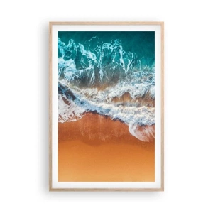 Póster en marco roble claro - Siempre a la par - 61x91 cm