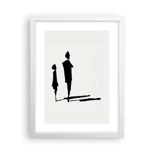 Póster en marco blanco - ¿Seguro que juntos? - 30x40 cm