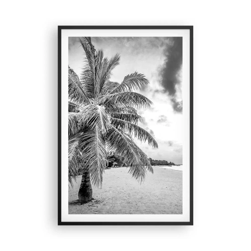 Póster en marco negro - Anhelo de soledad.... - 61x91 cm