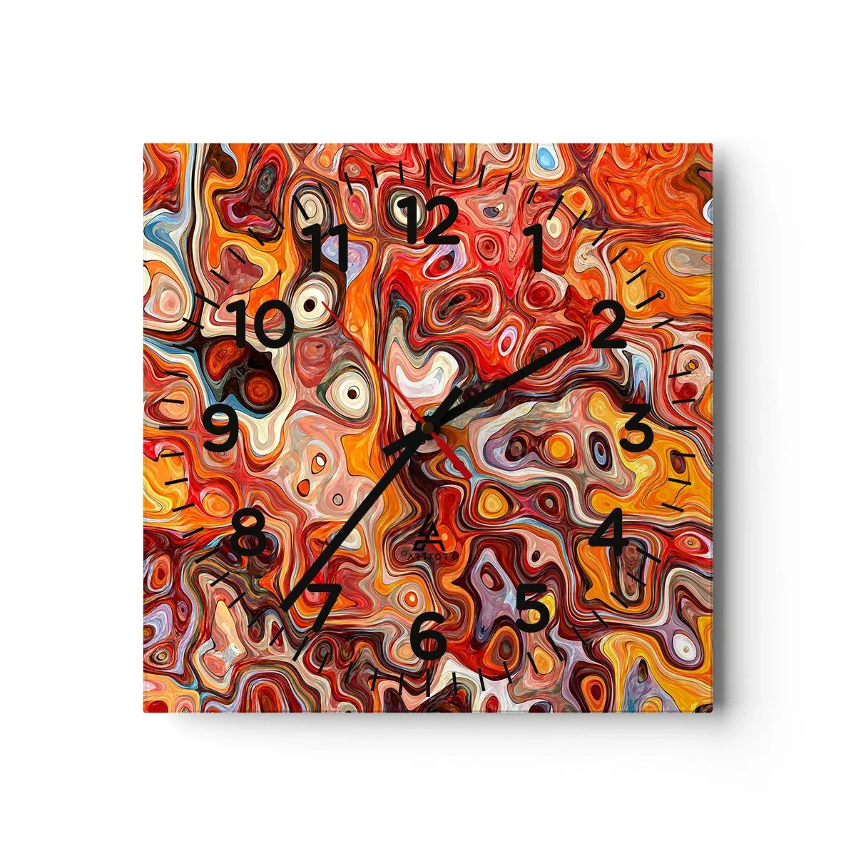 Reloj de pared - Reloj de vidrio - Si las nueces se derritieran en la miel - 40x40 cm