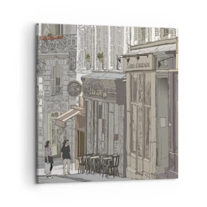 Cuadro sobre lienzo - Impresión de Imagen - Alegrías urbanas - 50x50 cm