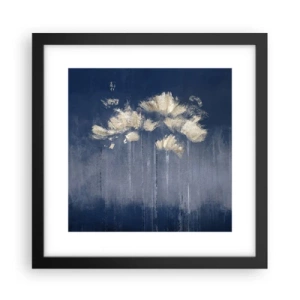 Póster en marco negro - Como pétalos al viento - 30x30 cm