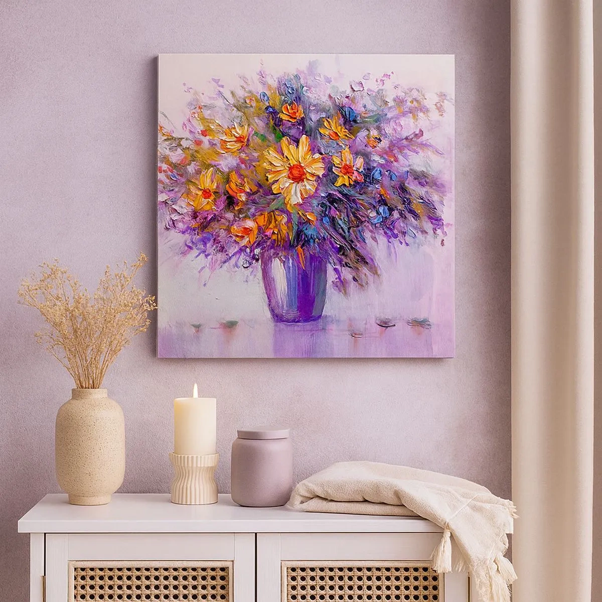 Cuadro sobre lienzo - Impresión de Imagen - Huele dulce, parece dulce - 30x30 cm