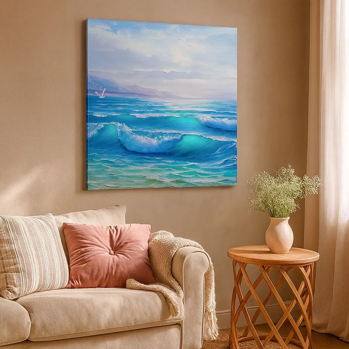 Cuadro sobre lienzo - Impresión de Imagen - Trae consuelo - 30x30 cm