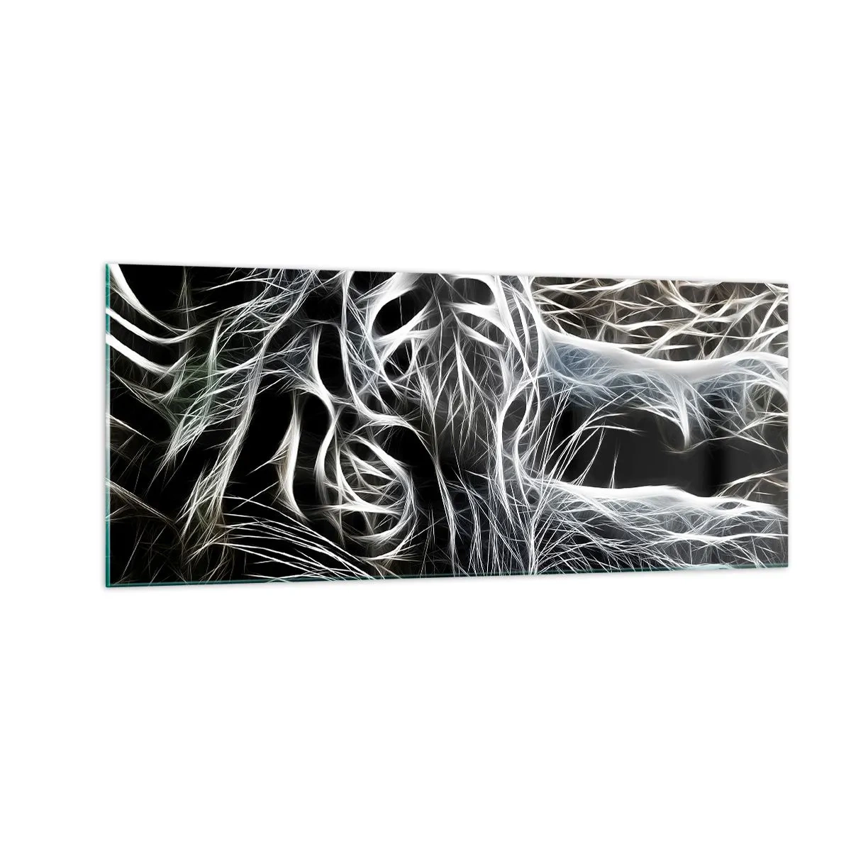 Cuadro sobre vidrio - Impresiones sobre Vidrio - Un estudio sobre la ligereza felina - 100x40 cm