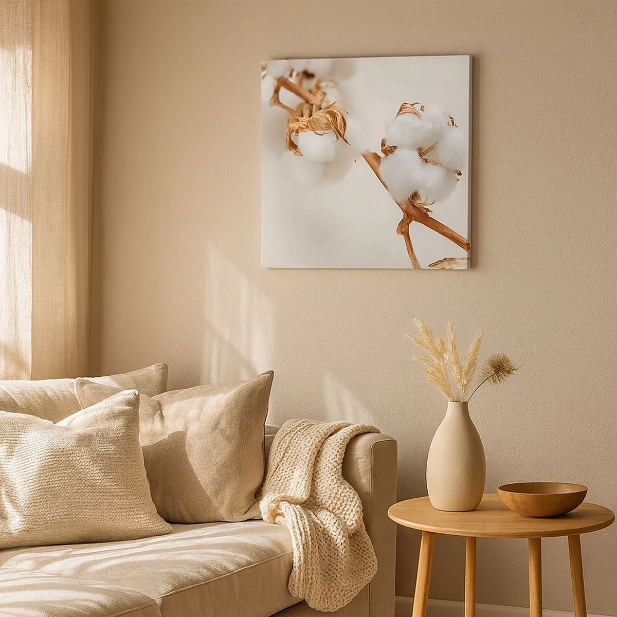 Cuadro sobre lienzo - Impresión de Imagen - Un suave tacto - 30x30 cm