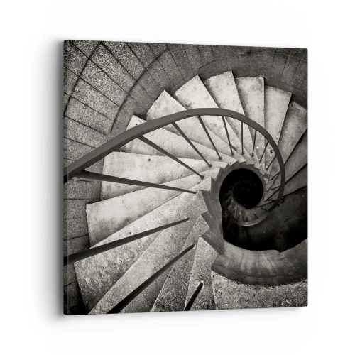 Cuadro sobre lienzo - Impresión de Imagen - Escaleras arriba, escaleras abajo - 40x40 cm