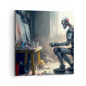 Cuadro sobre lienzo - Impresión de Imagen - El acto de creación - 70x70 cm