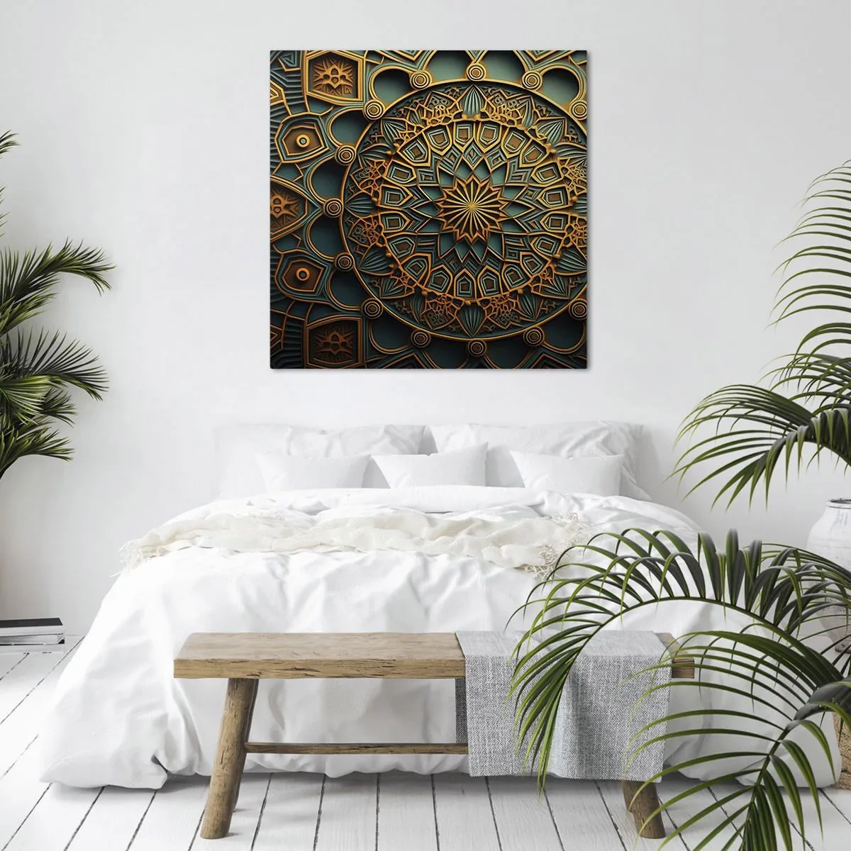 Cuadro sobre lienzo - Impresión de Imagen - En un clima árabe - 60x60 cm