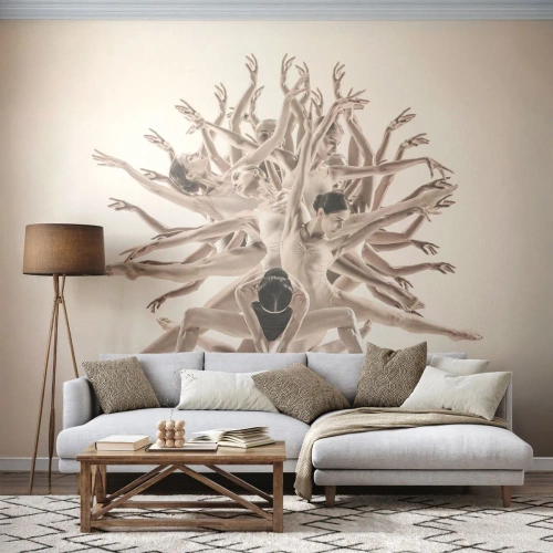 Fotomural Standard Eco - Floreciendo en la danza - Abstracción, Pedazo, Ballet - 350x256 cm
