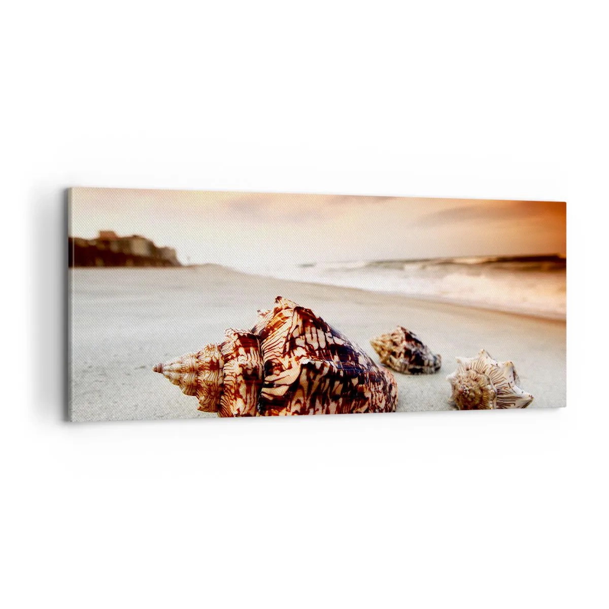 Cuadro sobre lienzo - Impresión de Imagen - Los exiliados de las olas - 100x40 cm