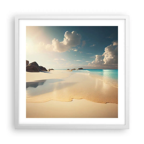 Póster en marco blanco - Un día de ensueño - 50x50 cm