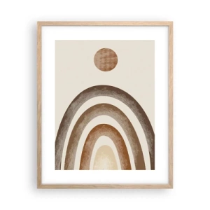 Póster en marco roble claro - En otro mundo - 40x50 cm