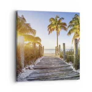 Cuadro sobre lienzo - Impresión de Imagen - Directo al paraíso - 40x40 cm