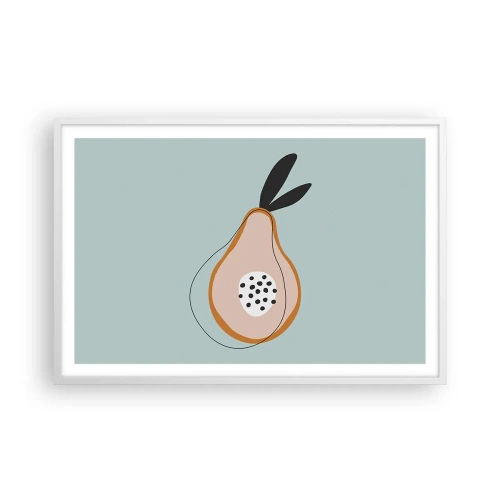 Póster en marco blanco - El interior de la naturaleza - 91x61 cm