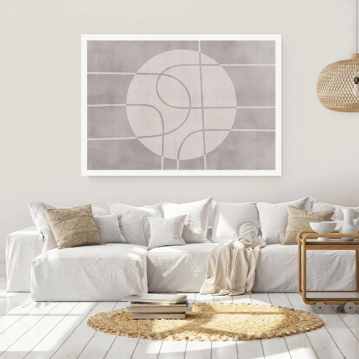 Póster - Circular y rectilíneo - 91x61 cm
