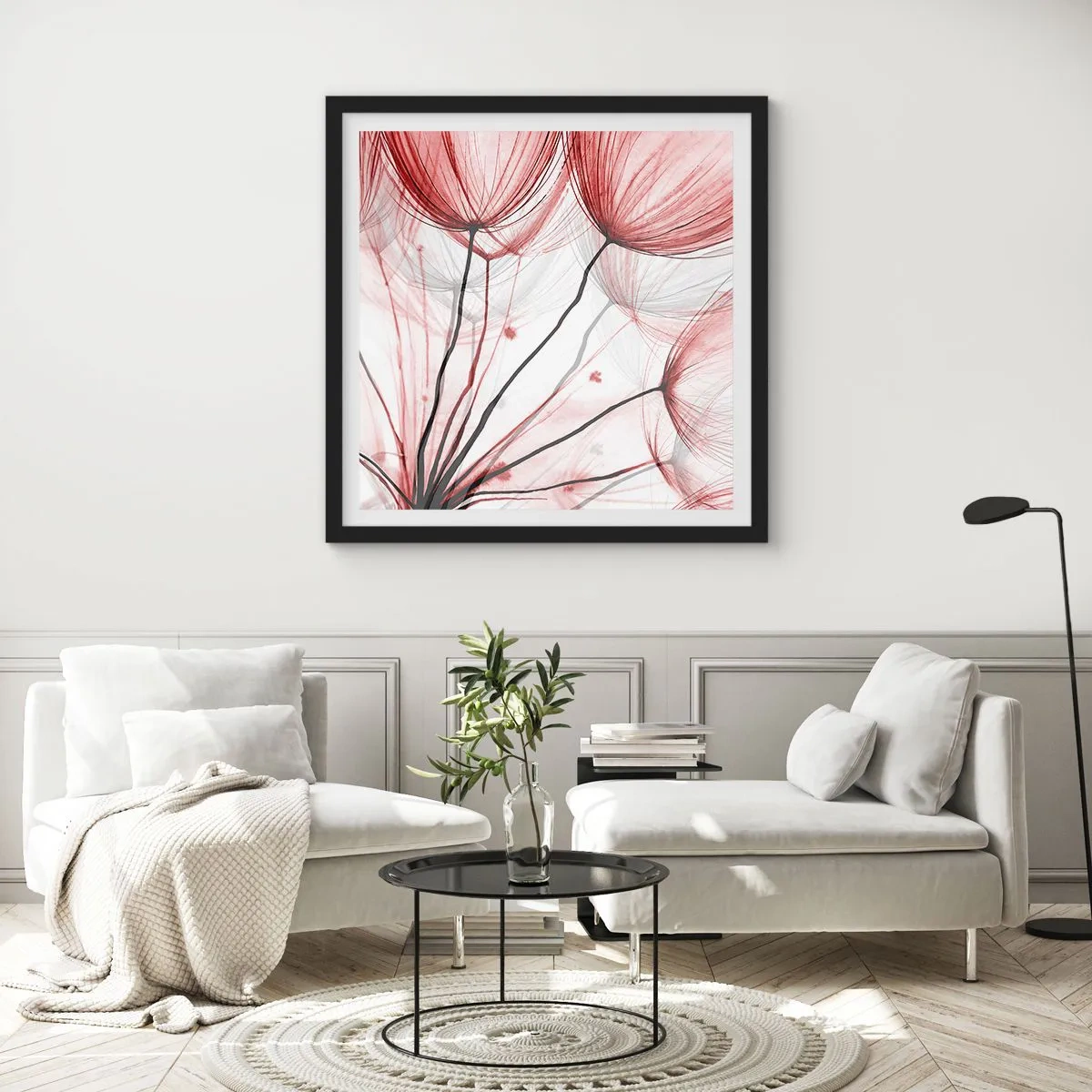 Póster en marco negro - Antes de partir - 60x60 cm