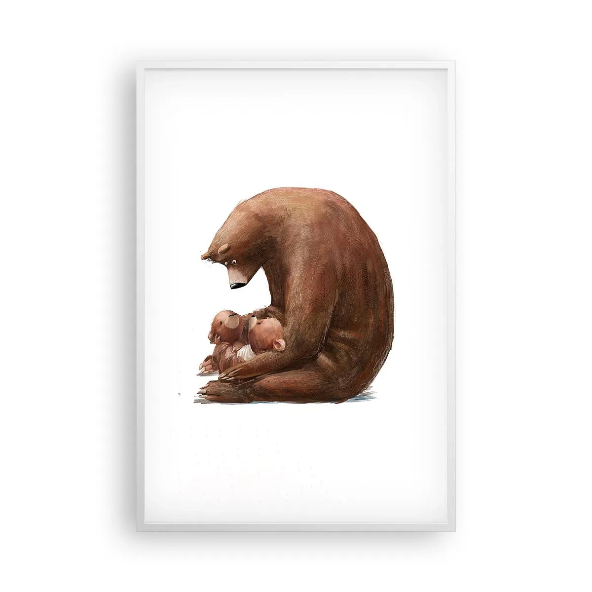 Póster en marco blanco - Dulces sueños, niños - 61x91 cm