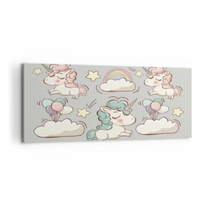 Cuadro sobre lienzo - Impresión de Imagen - Estoy seguro de que existen - 100x40 cm