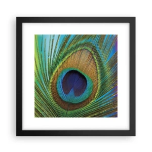 Póster en marco negro - Cara a cara - 30x30 cm