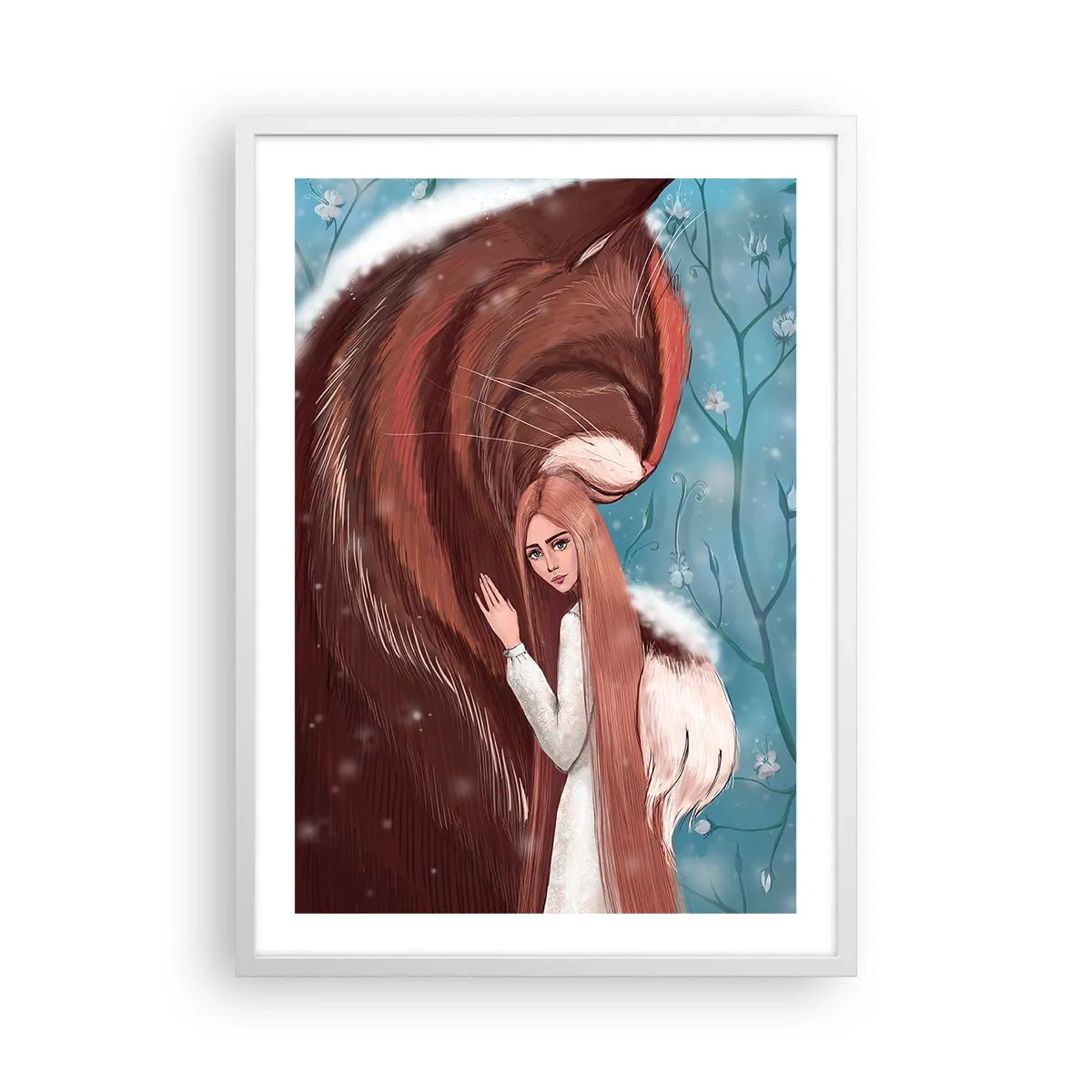 Póster en marco blanco - Bienvenidos a un cuento de hadas - 50x70 cm