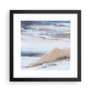 Póster en marco negro - Composición invernal - 30x30 cm