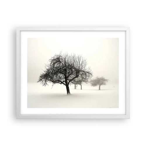 Póster en marco blanco - Sueño de invierno - 50x40 cm