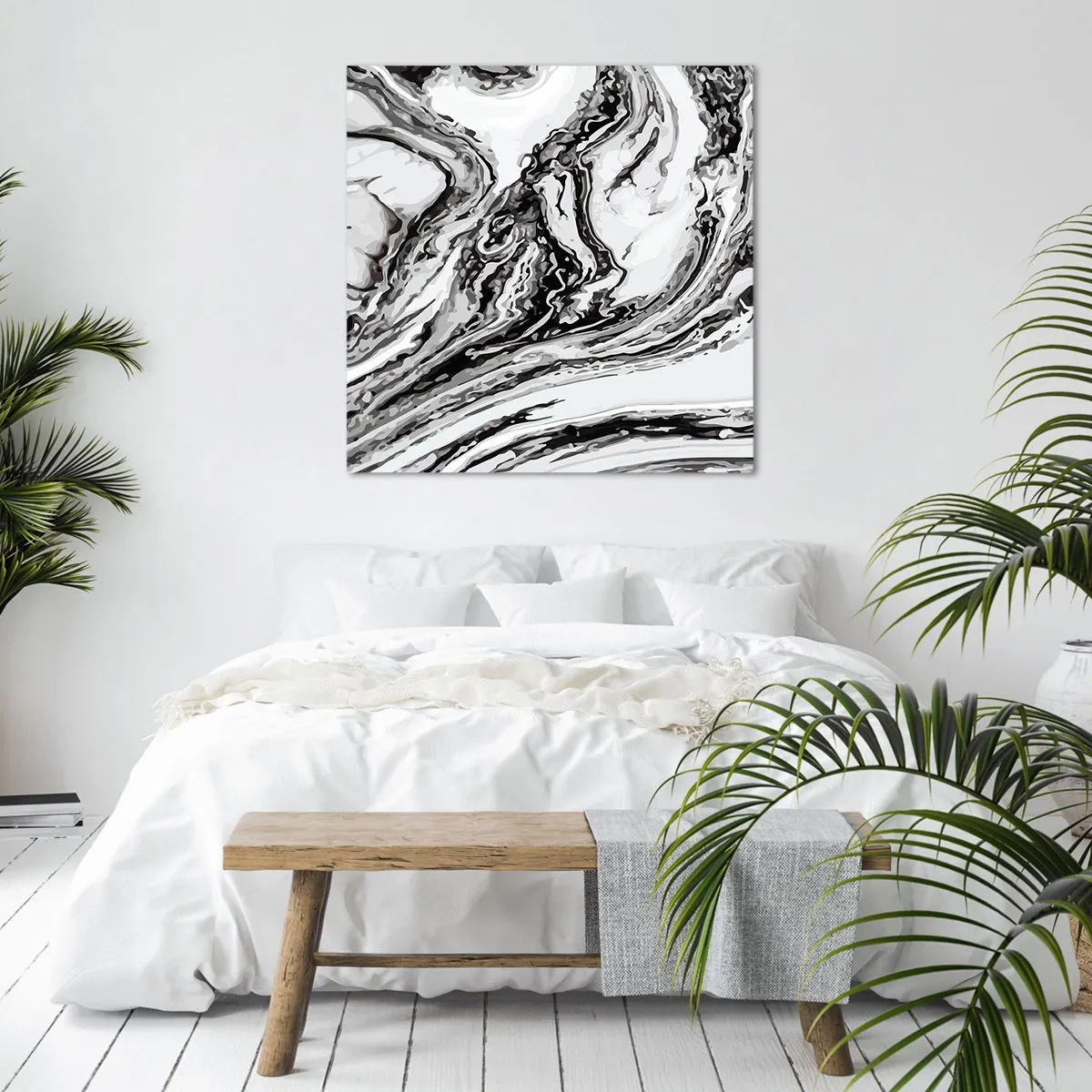 Cuadro sobre lienzo - Impresión de Imagen - Al principio existía el caos - 40x40 cm