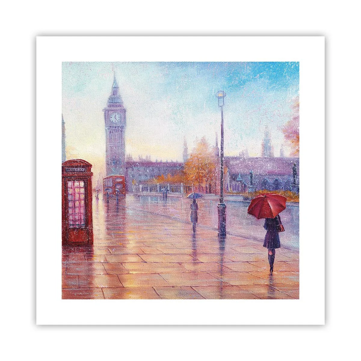 Póster - Un día de otoño en Londres - 40x40 cm