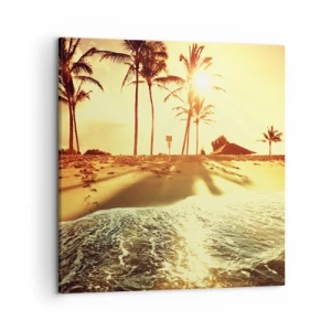 Cuadro sobre lienzo - Impresión de Imagen - Una tarde californiana - 50x50 cm