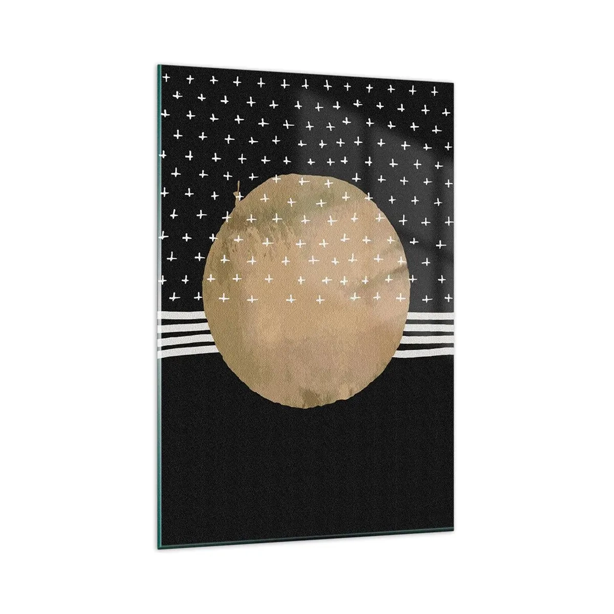 Cuadro sobre vidrio - Impresiones sobre Vidrio - Composición: bandera de la galaxia - 80x120 cm