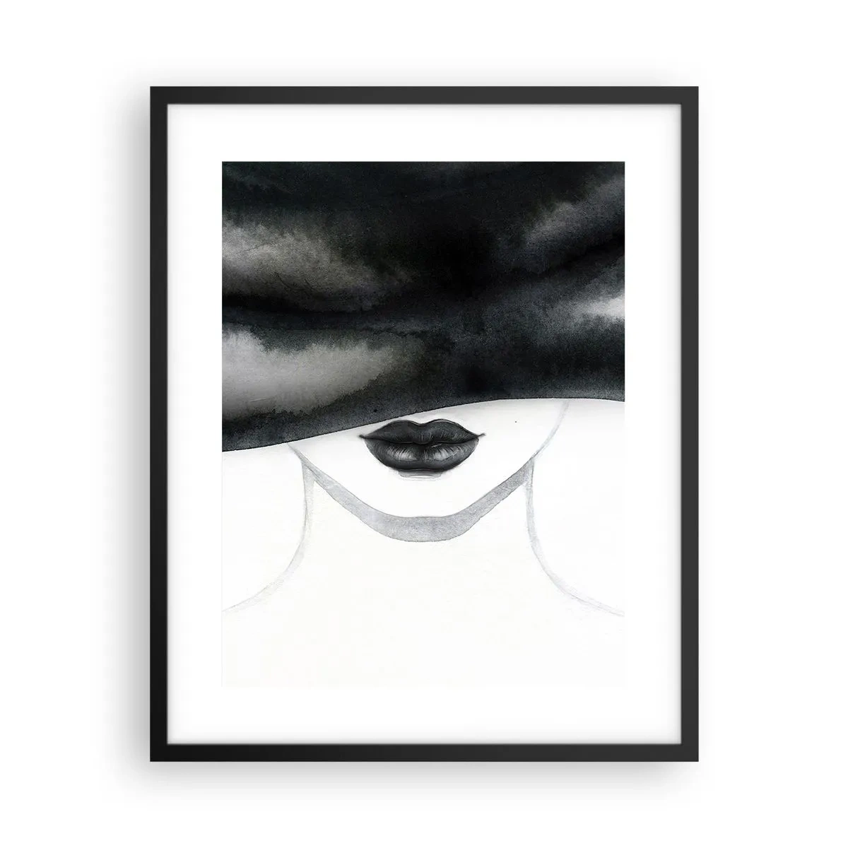 Póster en marco negro - Un misterio sensual - 40x50 cm