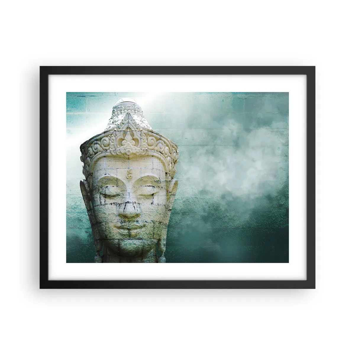 Póster en marco negro - Buscando la luz - 50x40 cm