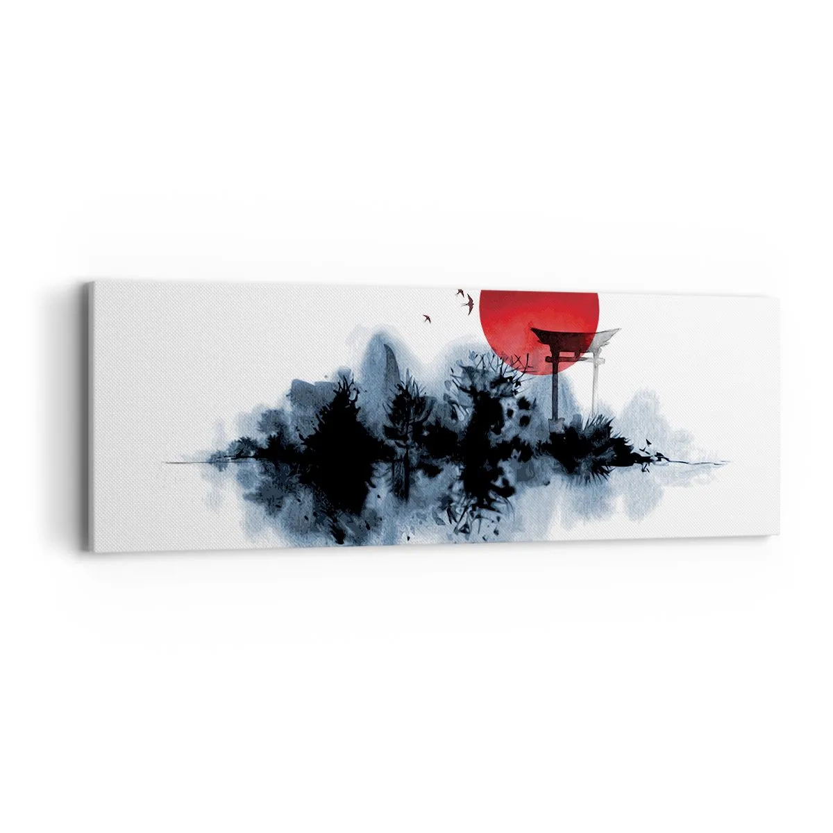 Cuadro sobre lienzo - Impresión de Imagen - Visión japonesa - 90x30 cm