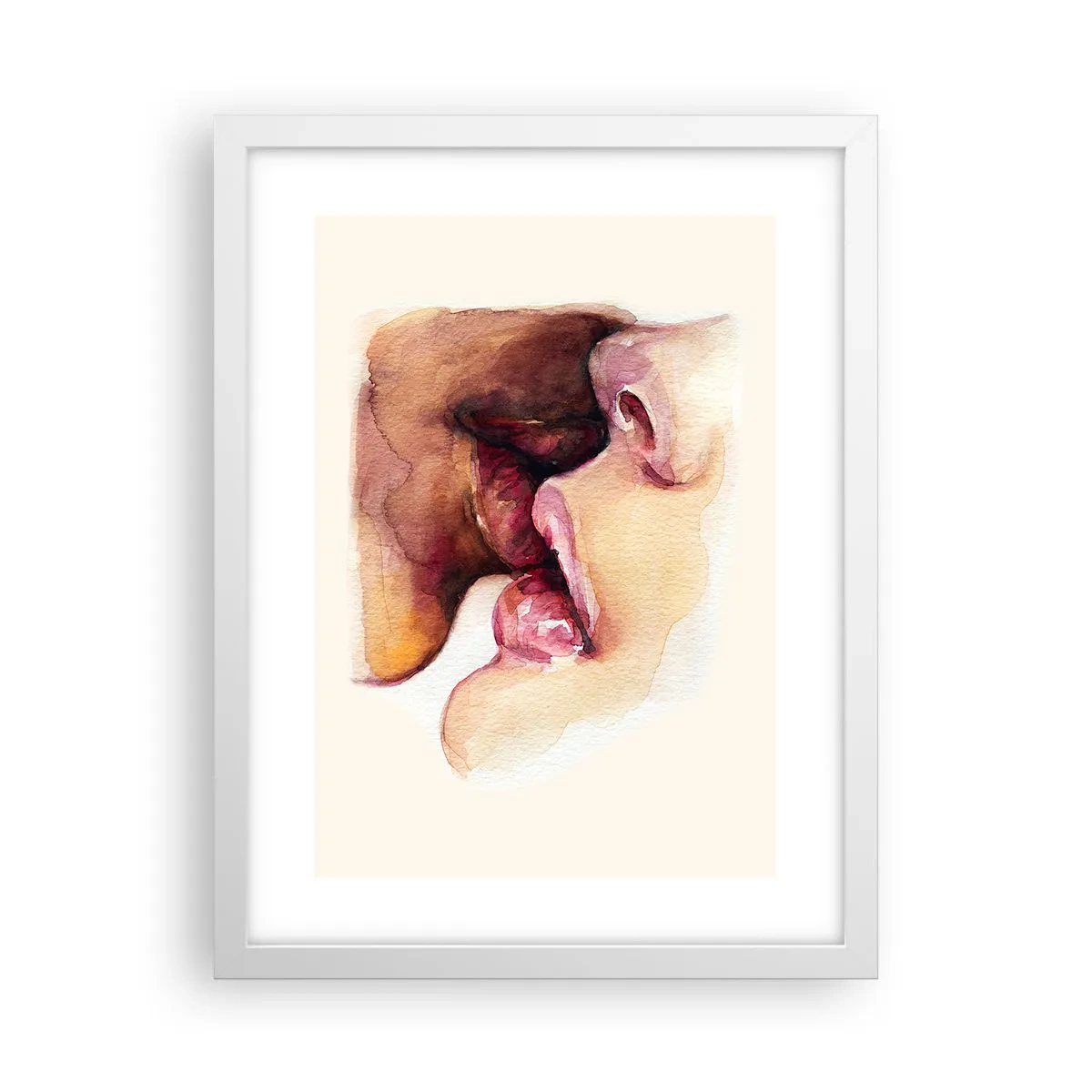 Póster en marco blanco - Como la noche y el día, la tierra y el cielo - 30x40 cm