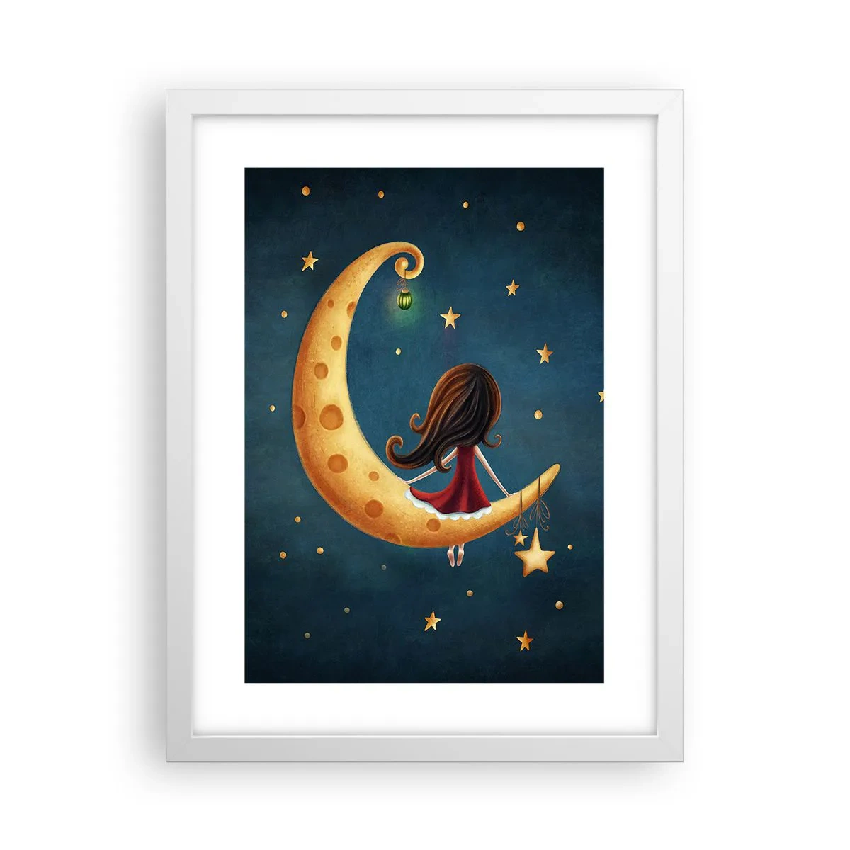 Póster en marco blanco - Érase una vez... - 30x40 cm