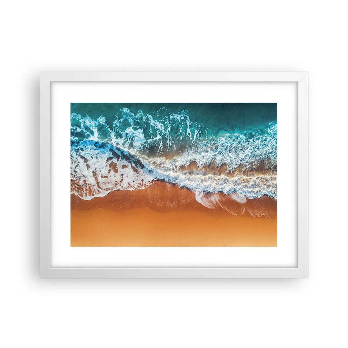 Póster en marco blanco - Siempre a la par - 40x30 cm