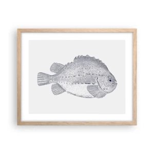 Póster en marco roble claro - Para el álbum del naturalista - 50x40 cm