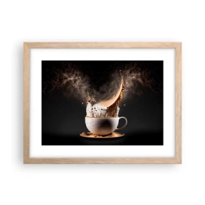 Póster en marco roble claro - Una explosión de sabor - 40x30 cm